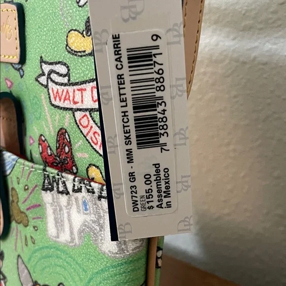 Dooney & Bourke Green Disney Crossbody Bag - NWT! - Picture 10 of 10